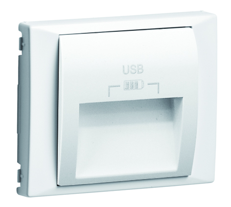 Enjoliveur pour Double Chargeur USB avec Sortie a 20º Type A