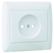 Plaque Monobloc pour Prise de Courant 2P