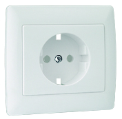 Plaque Monobloc pour Prise de Courant Schuko avec Protection