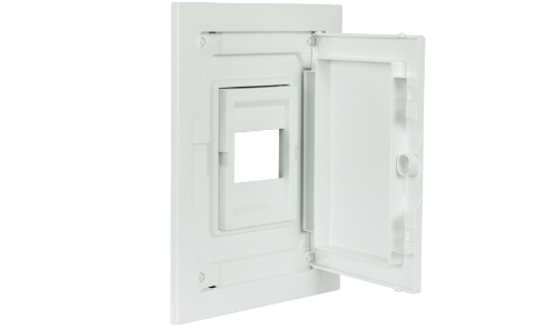Interior e Porta para Quadro Distribuição de Baixo Perfil - 4 MÓDULOS (1x4)