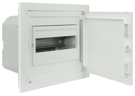 Quadro de Distribuição de Embeber de Baixo Perfil Completo - 12 Módulos (1x12)